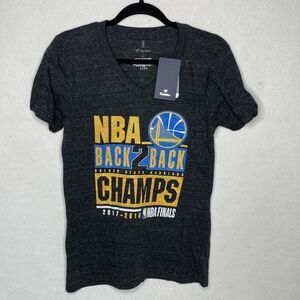 NBA Fanatatics Golden State Warriors Short Sleeve Womens Large Champs Shirt